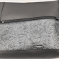 Preview: Gassitasche / Cross Bag / Hip Bag, schwarz, Blütenranken